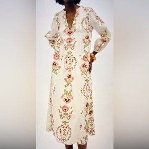 Zara floral kaftan/tunic dress